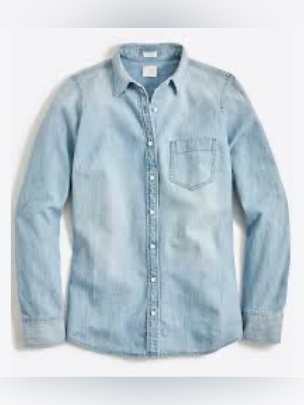 J. Crew Chambray Button Down Shirt Sz S
